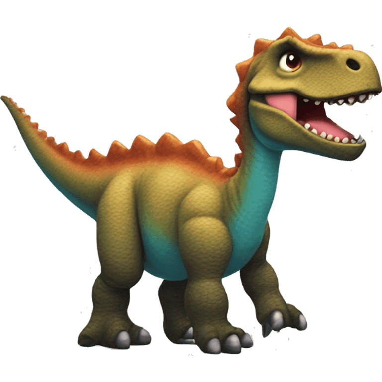 dinosaurio con bola de lana emoji