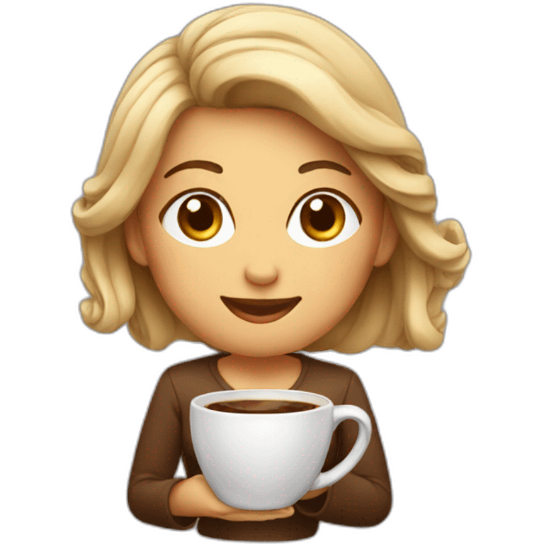 womens coffee emoji