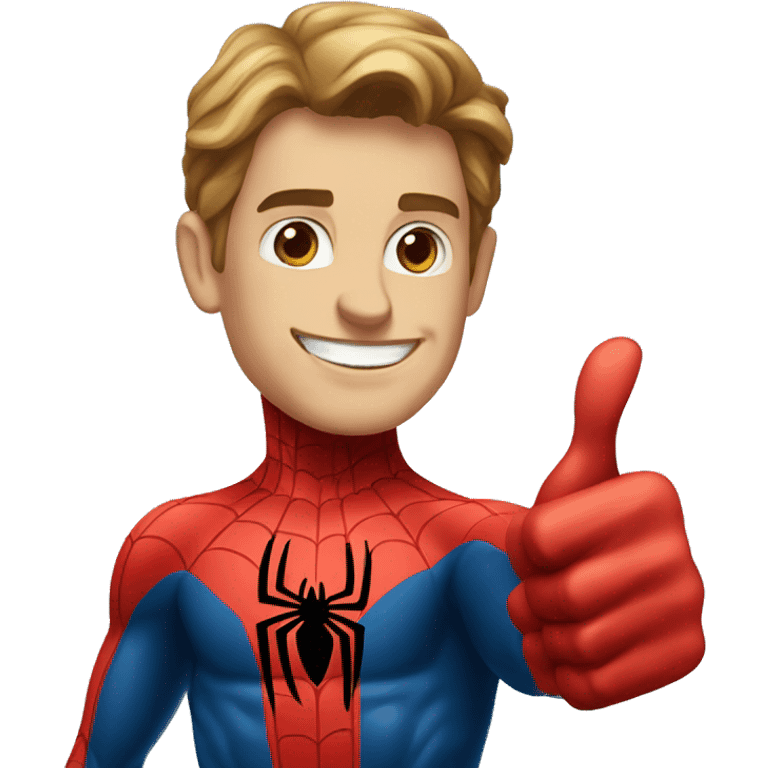 Spider-Man give me the thumbs up emoji