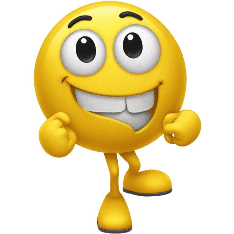 yellow m&m shrugging with transparent background  emoji