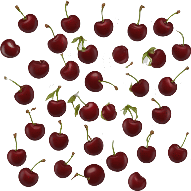 dark red cherries emoji