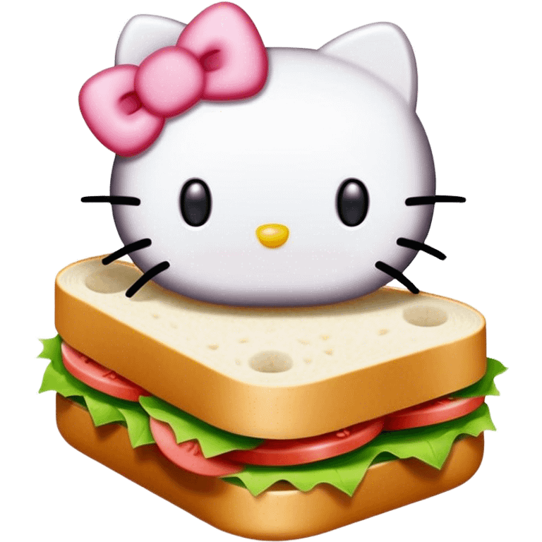 Hello kitty sandwich  emoji