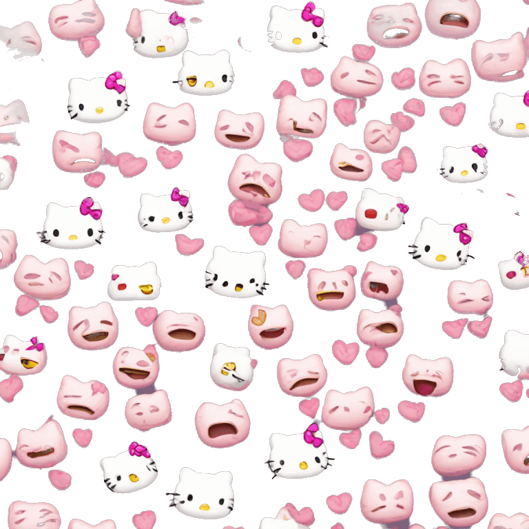 hello kitty reactions emoji