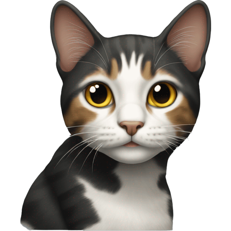 a Breton cat looks black  emoji