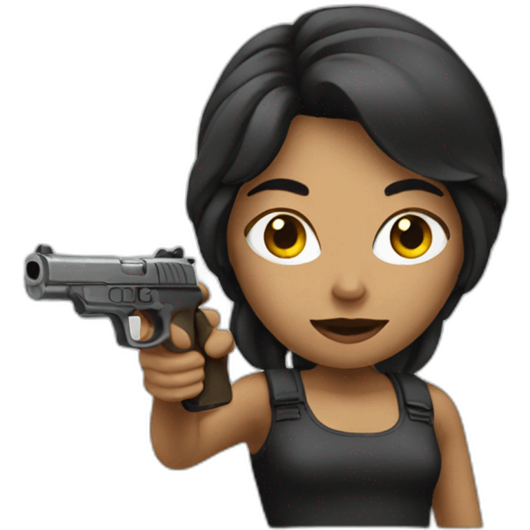 women with gun emoji