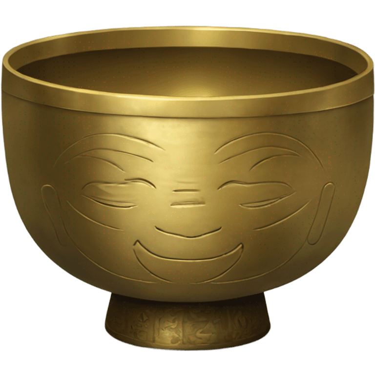 Brass Tibetan sound bowl emoji