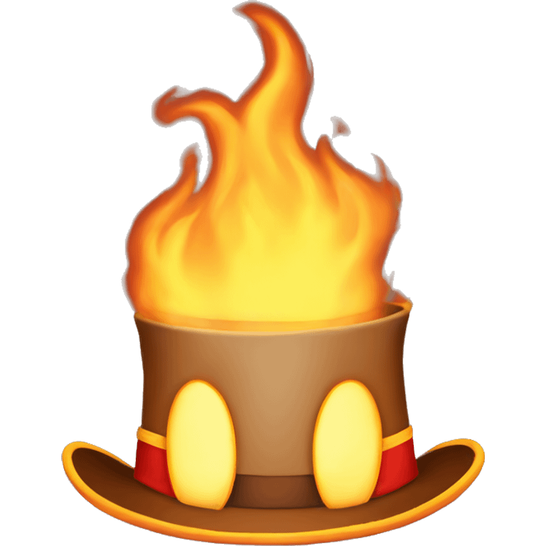 burning hat emoji