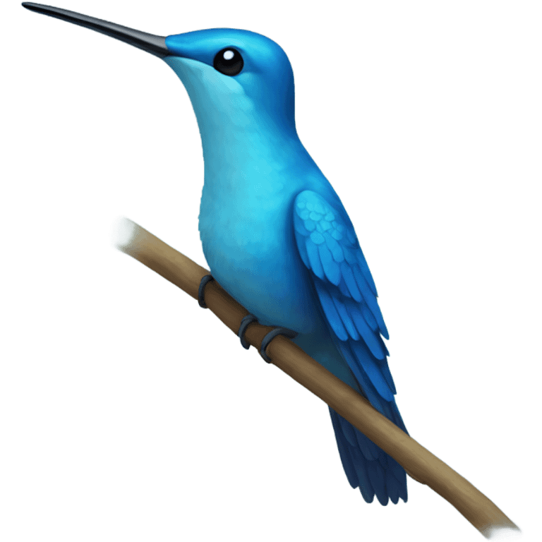 Blue Hummingbird emoji