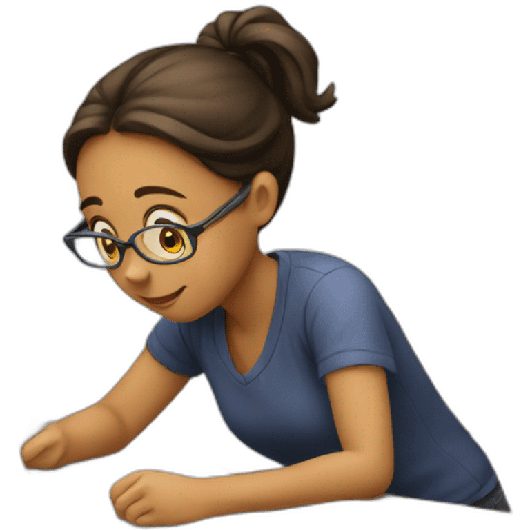 girl studying emoji