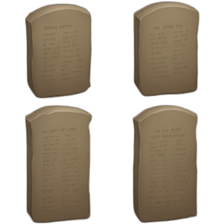 ten commandments emoji