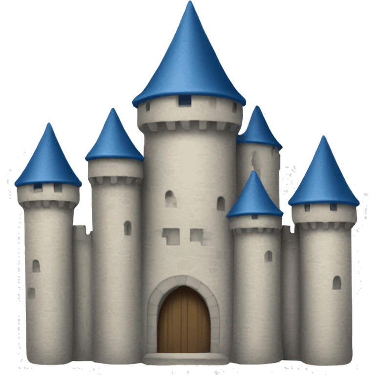 a castle that’s blue emoji