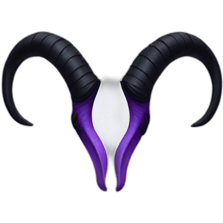 Maleficent horns emoji