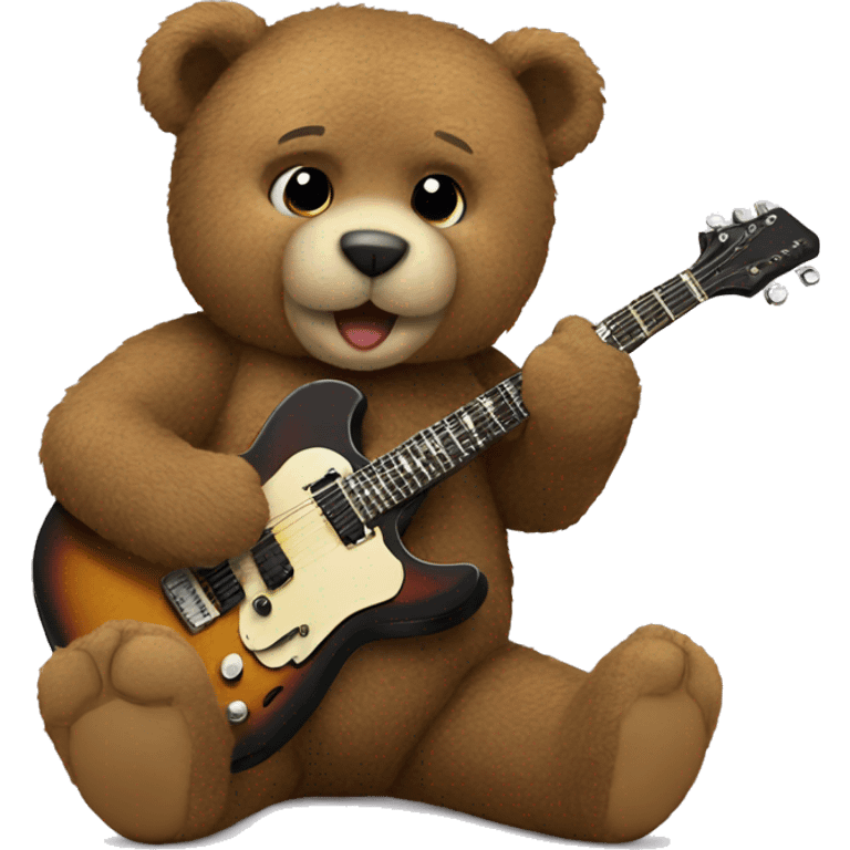 rockstar teddy bear emoji