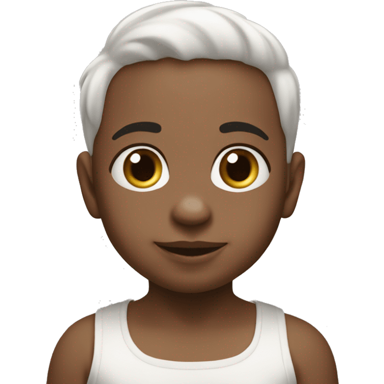 White Baby ￼￼ emoji