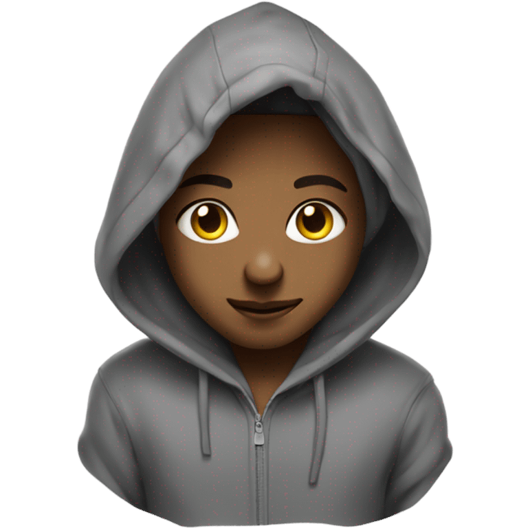 Cute alein in a hoodie emoji