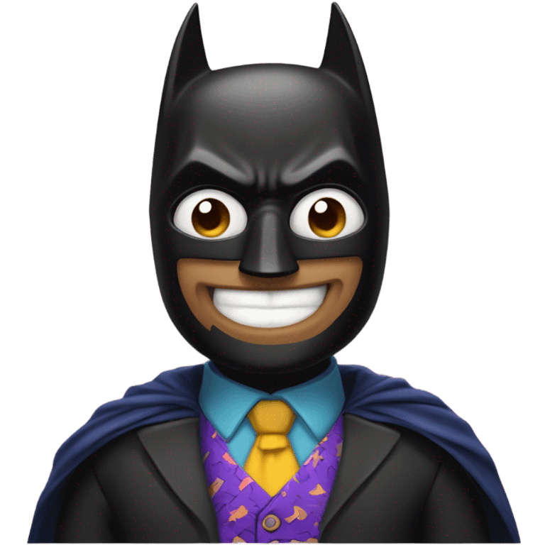 Silly Batman emoji