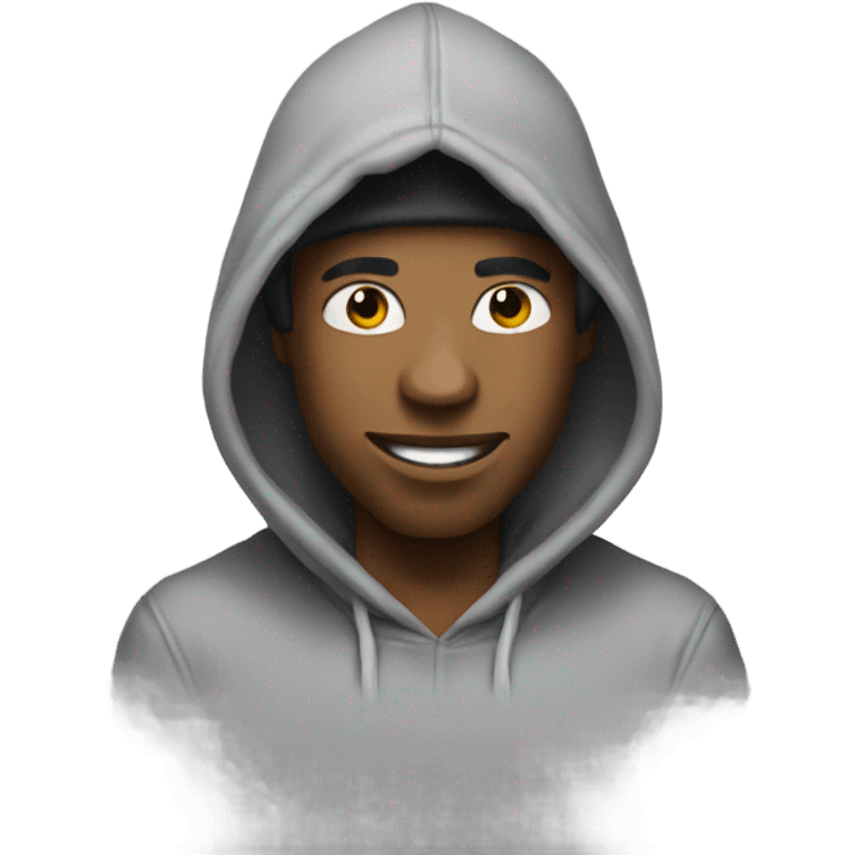 A boogie with the hoodie emoji