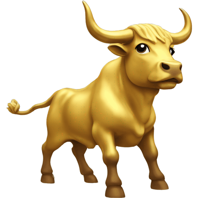 golden bull motivated emoji