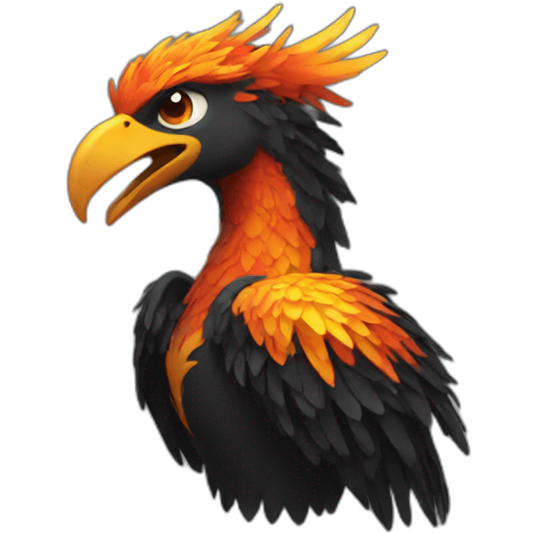 black phoenix emoji