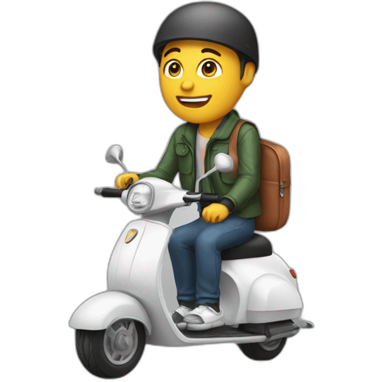 Moi sur un scooter emoji