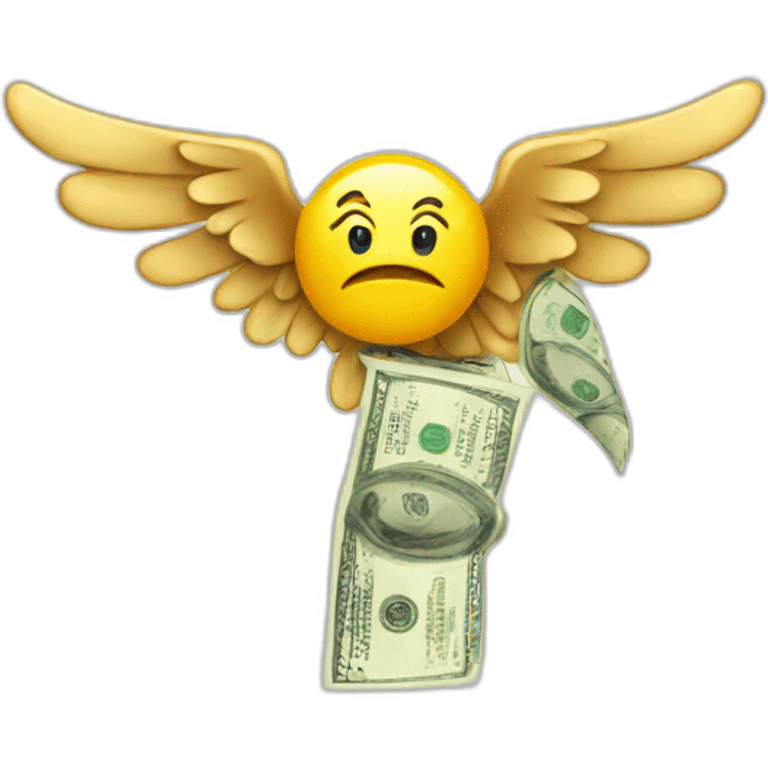 Money with wings emoji