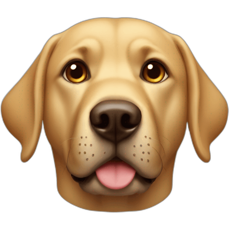 Stupid Labrador head emoji