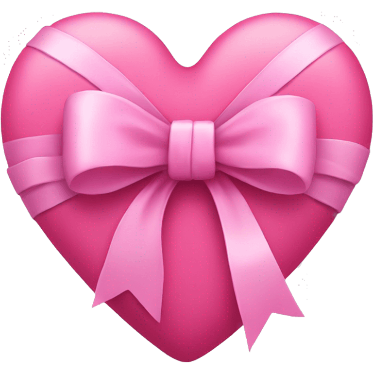 Pink heart wrapped with a bow  emoji