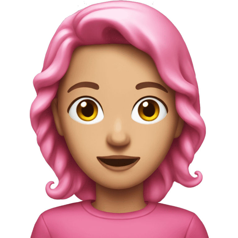 Pink Christmas emoji