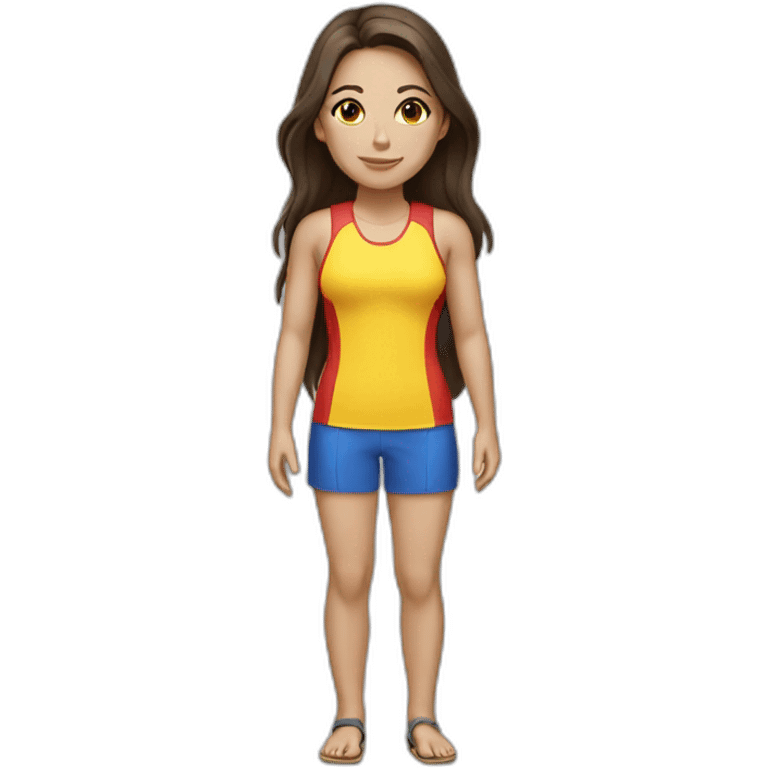 Full body | Lifeguard, Female, brunette emoji