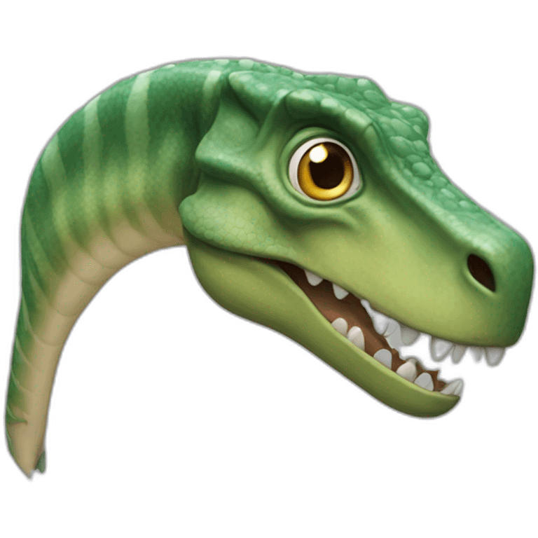 Un tiranosaurio con anteojos emoji