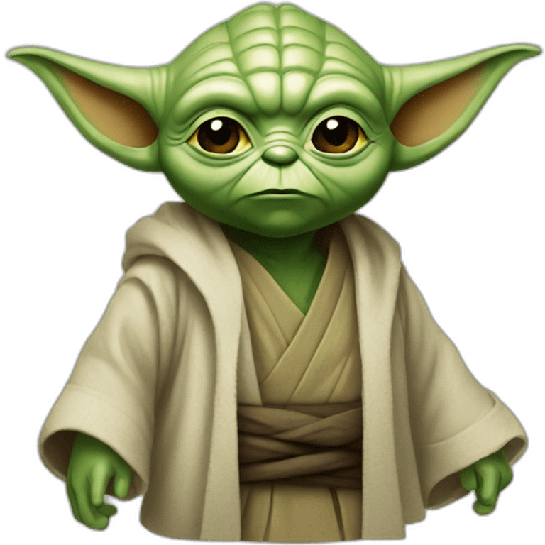 Yoda fait du ninja emoji