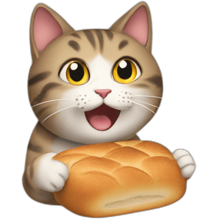 cat-eating-bread emoji