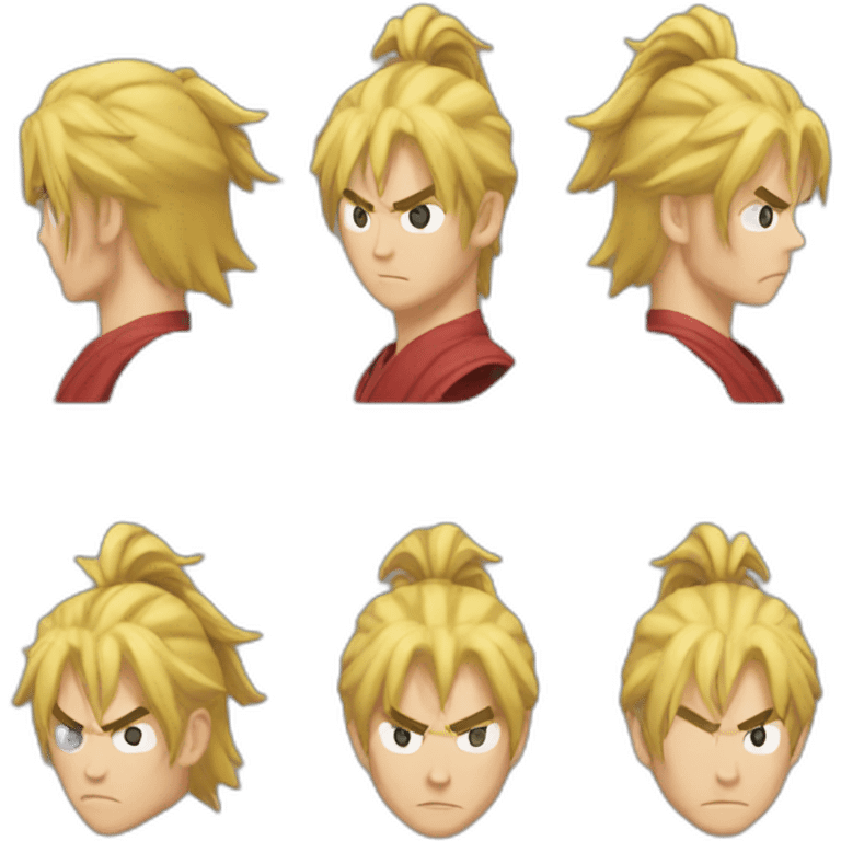 Ken Masters fighting Feilong emoji