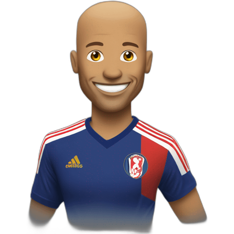 Thierry Henri smilling emoji