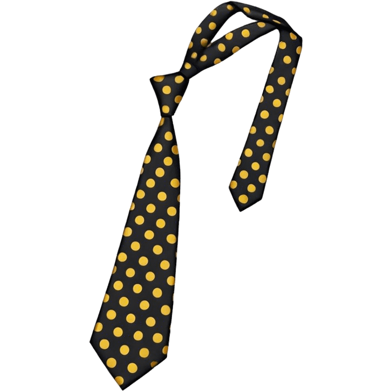 Black spotty tie emoji