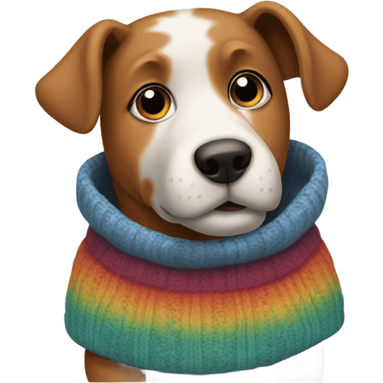 Dog wearing a sweater emoji