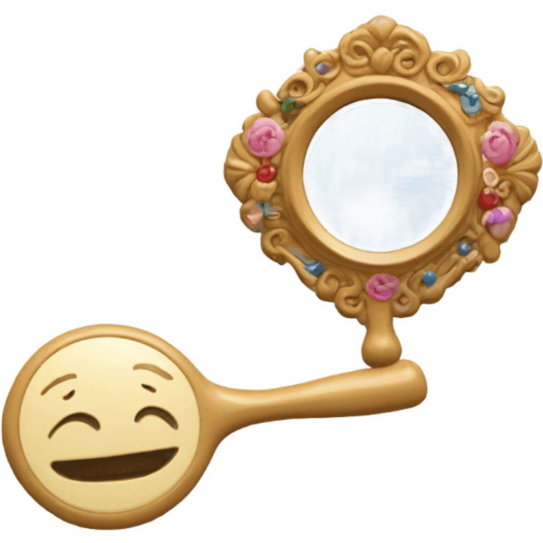 cute little mirror emoji