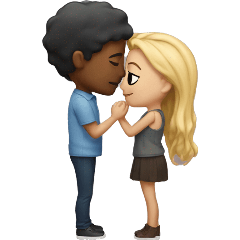 cute couple kissing  emoji