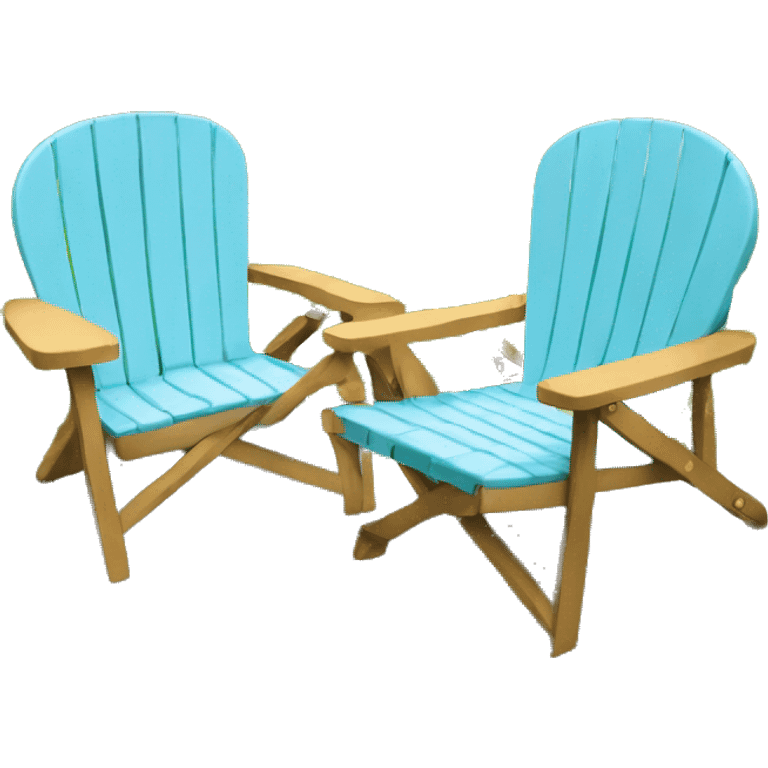 2 lawn chairs emoji