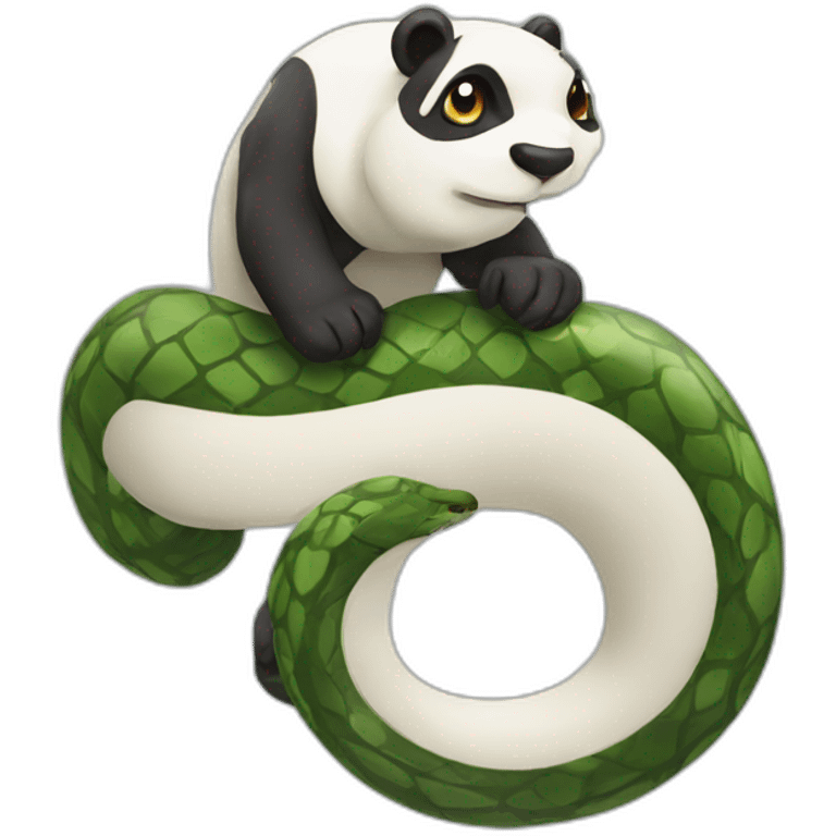 Snakey sneaky panda emoji