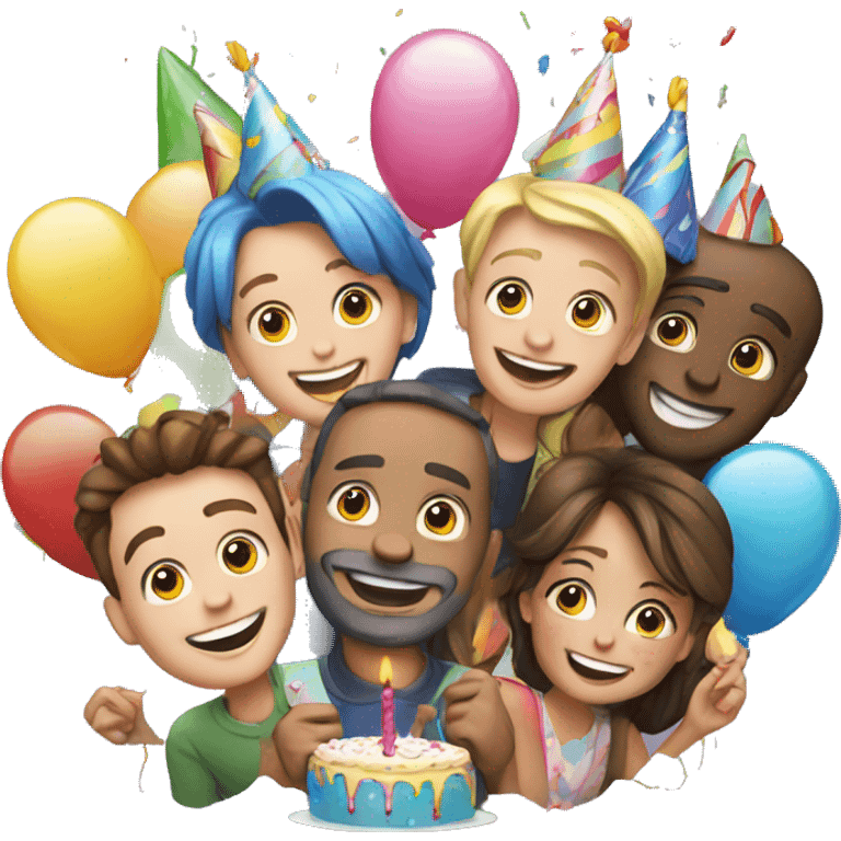 happy birthday celebration emoji