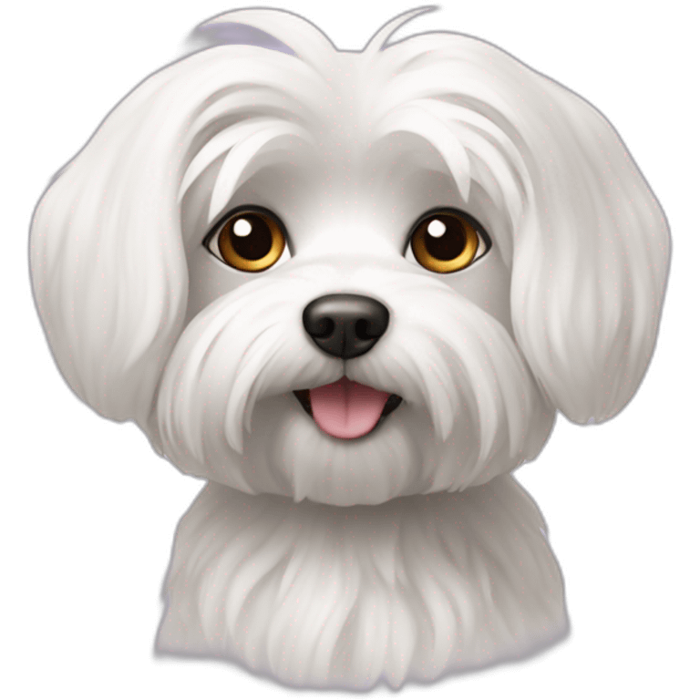 A Maltese dog emoji