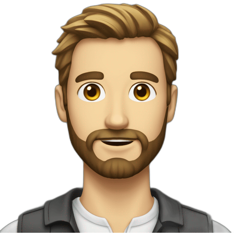 Bastien Marécaux with beard emoji