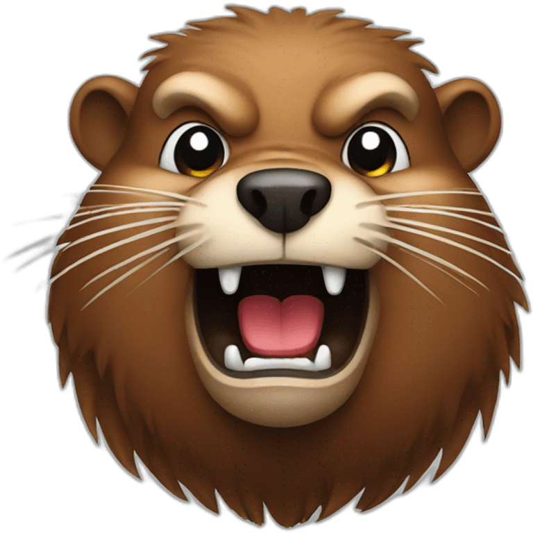 Angry beaver emoji