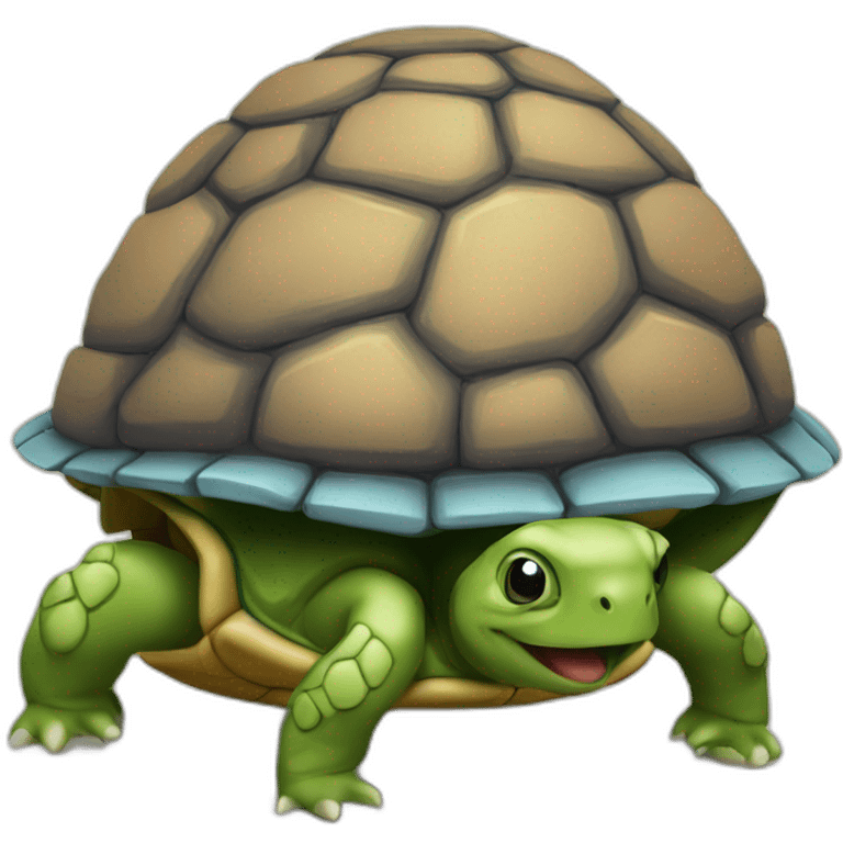 Tortue sur maison emoji