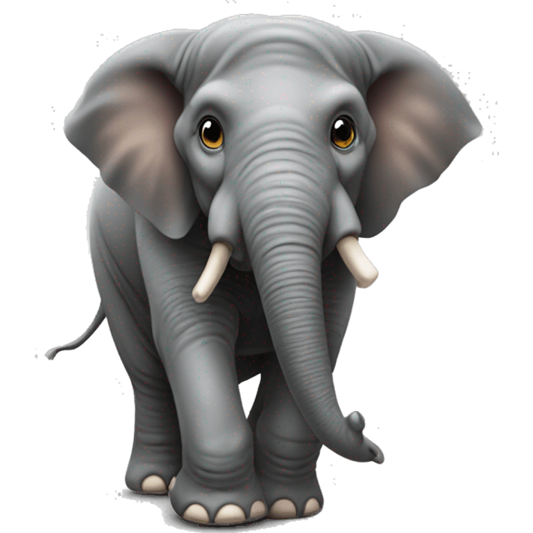 Elephant trompe coupée  emoji