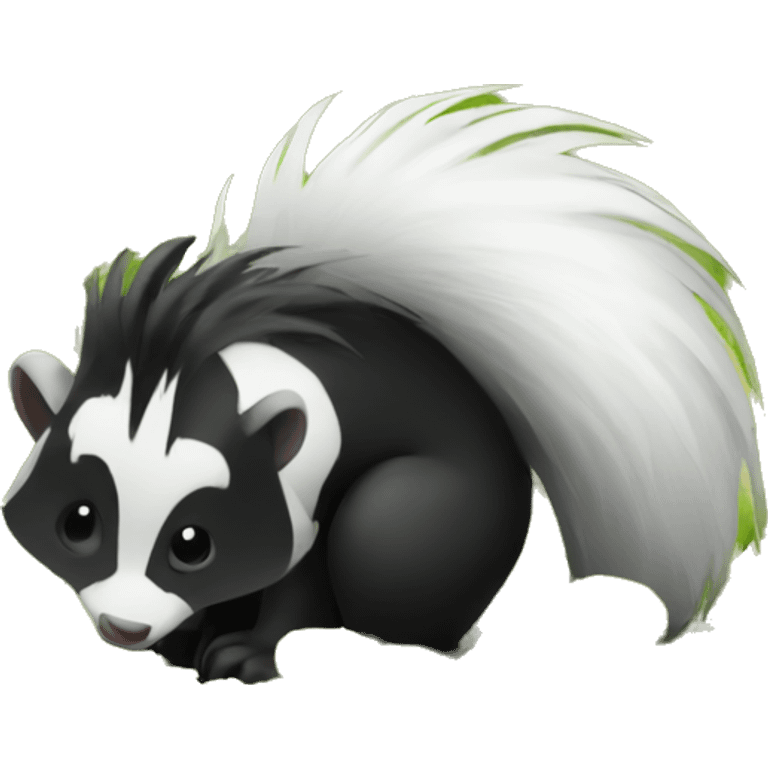 Skunk that is farming  emoji