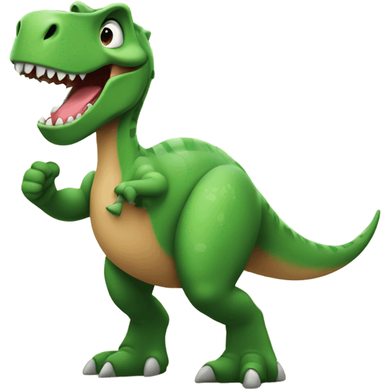 Dinosaur with thumbs up emoji