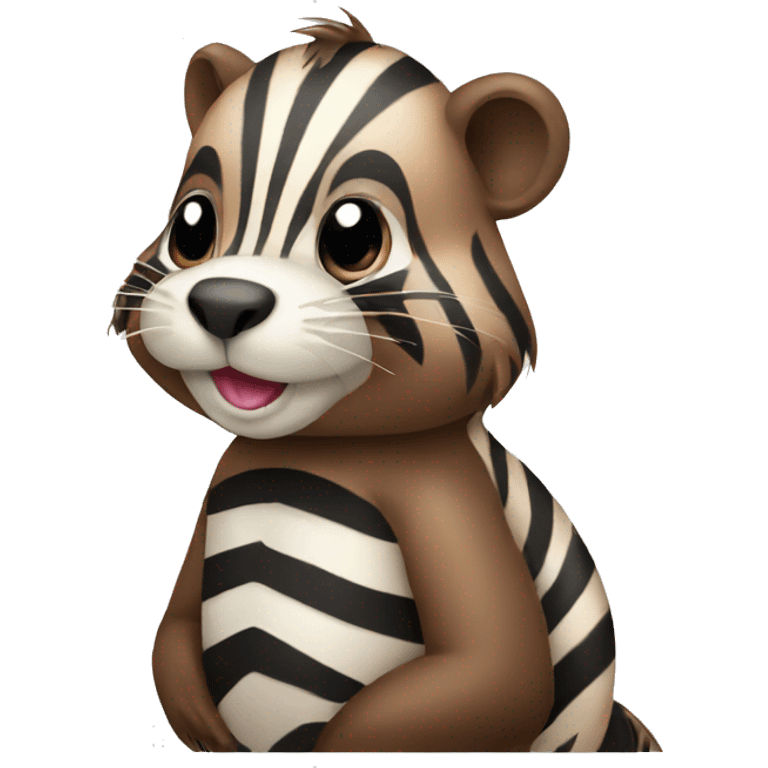 beaver zebra emoji