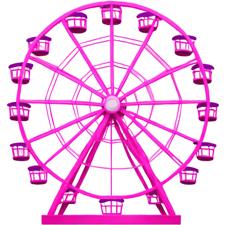 Pink ferris wheel emoji